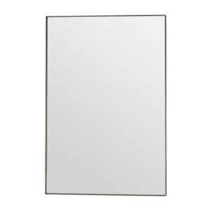 Hurstan Small Rectangular Wall Mirror In Champagne Frame