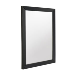 Lorain Rectangular Bevelled Wall Mirror In Black