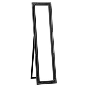 Chacota Floor Standing Cheval Mirror In Vintage Black Frame