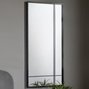 Ruzizi Rectangular Wall Mirror In Black Frame